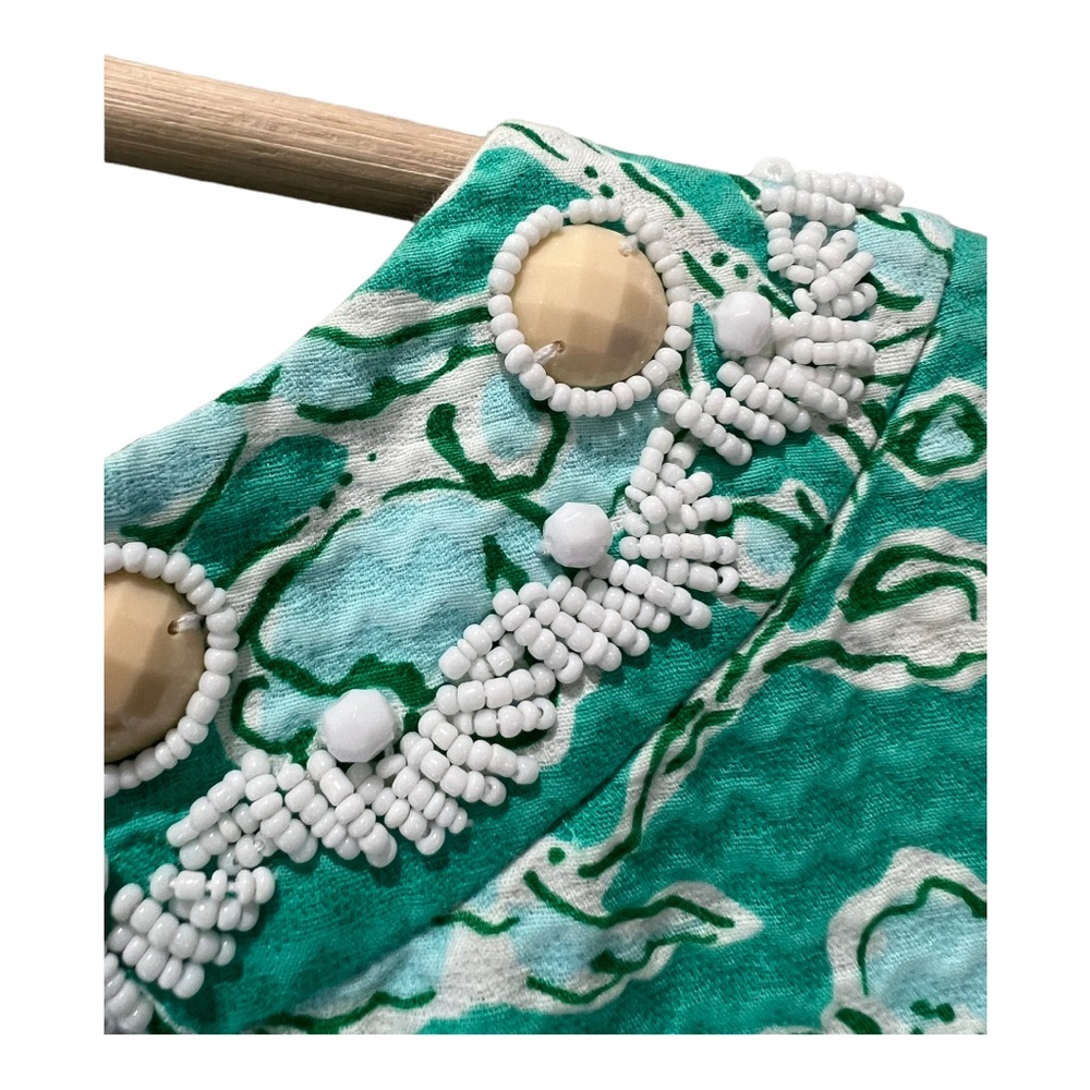 Lilly Pulitzer Green Lagoon Birds & Bees Jacquard ADELIA Shift Dress - Picture 14 of 16